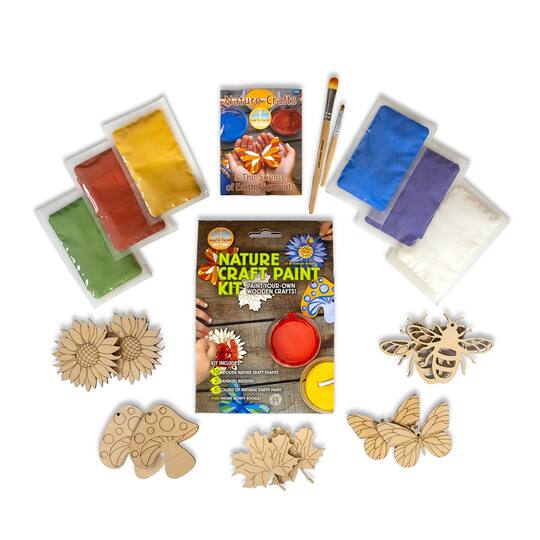 Natural Earth Paint Nature Wooden Craft Paint Kit